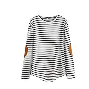 Long sleeve stripped T-shirt